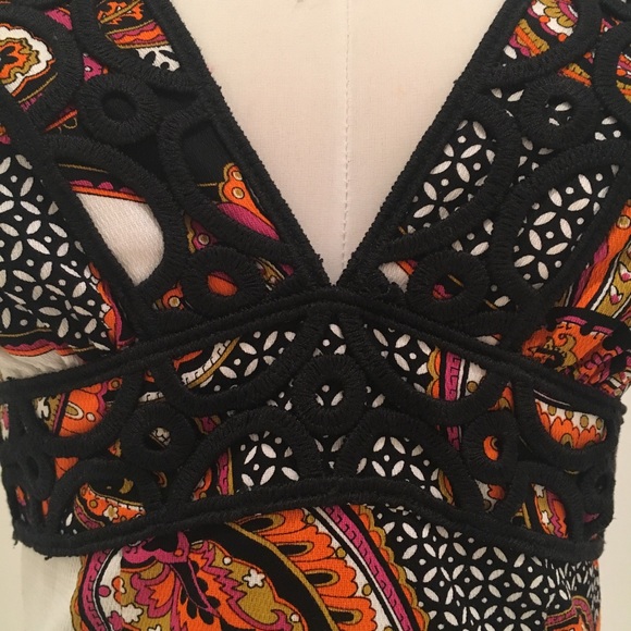 Trina Turk Cotton Sheath Dress Medallion P… - Picture 5 of 8